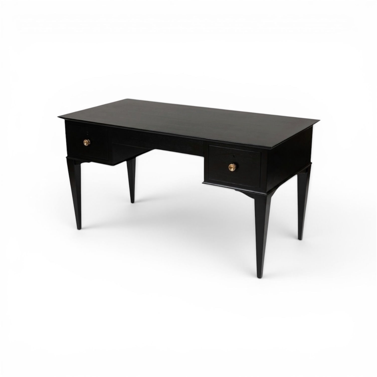 Vintage Maison Jansen Style Directoire Ebonized Writing Desk