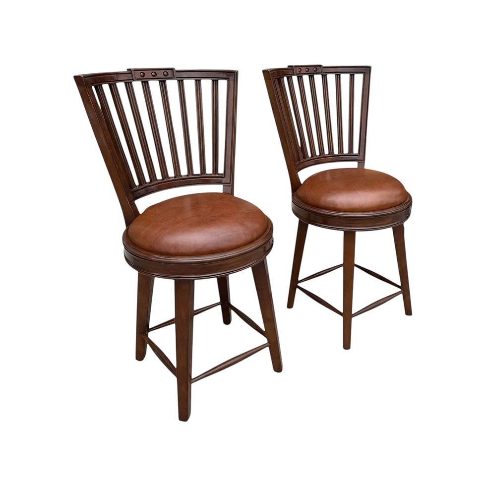 Charles Pollock for William Switzer Gustavian Counter Bar Stools