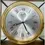 Thumbnail: Vintage Hermès Gilt Brass & Leather Table or Mantle Clock