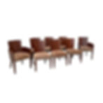 Ralph Lauren Art Deco Style Mahogany Dining Chairs