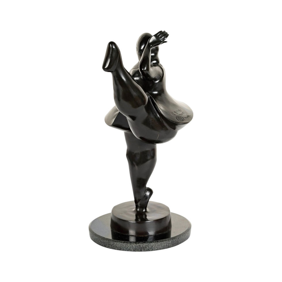 Exceptional Bronze Foundry Edition Ballerina Sculpture After Fernando Botero