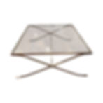 Nancy Corzine Hollywood Regency Style Cocktail Table in White Gold