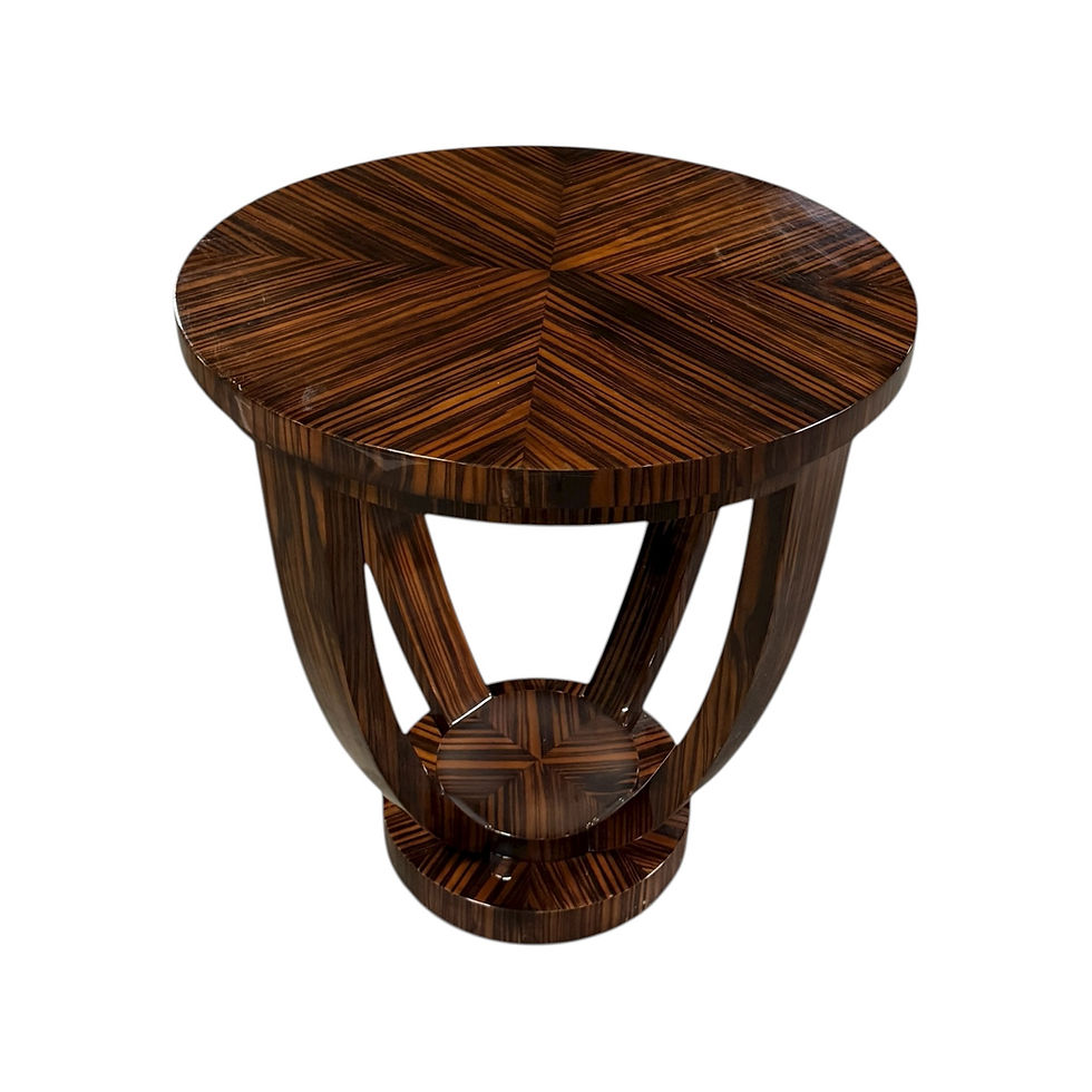 Thumbnail: Macassar Ebony Art Deco Style Side Table by Enrique Garcel