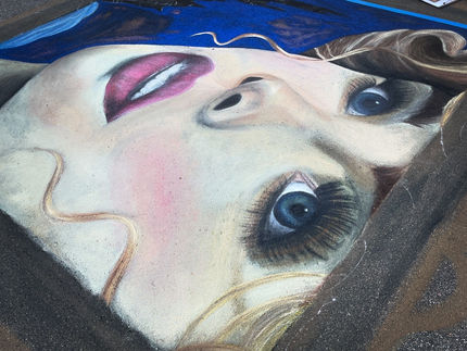 Drawing a Realistic Cinderella at Chalkfest Maple Grove
