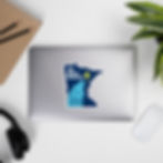 Thumbnail: The North Remembers Minnesota Timber-Dire Wolf Sticker