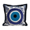 Thumbnail: 20" Mati "Evil Eye" Pillow with Midnight Navy Oxford Hem