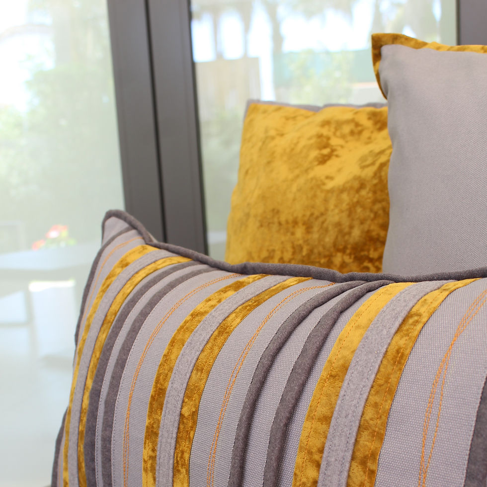 Thumbnail: 24" x 16" Shabby Chic Lumbar - Turmeric