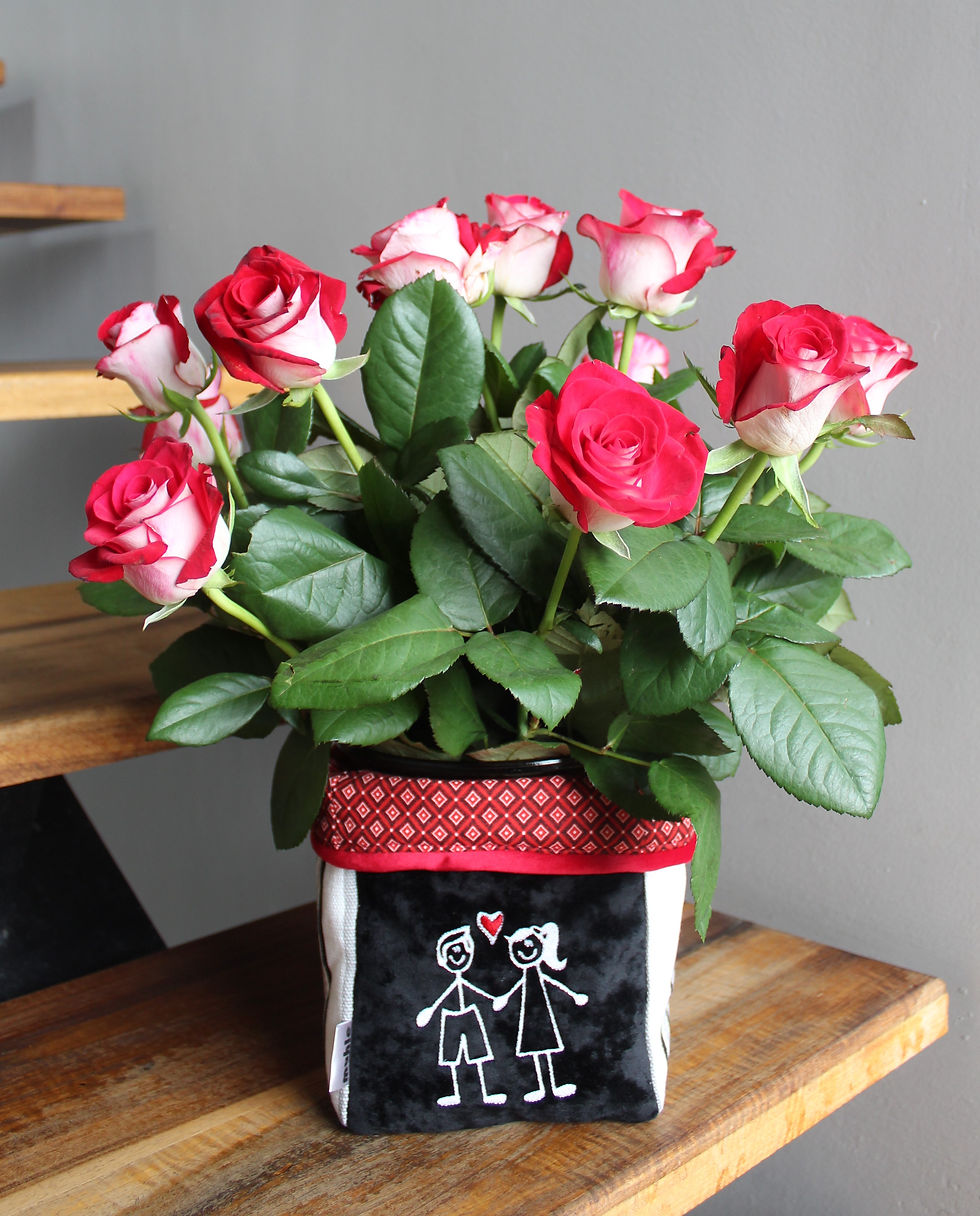 Thumbnail: LuxStix Collection "He - She" Fabric Basket