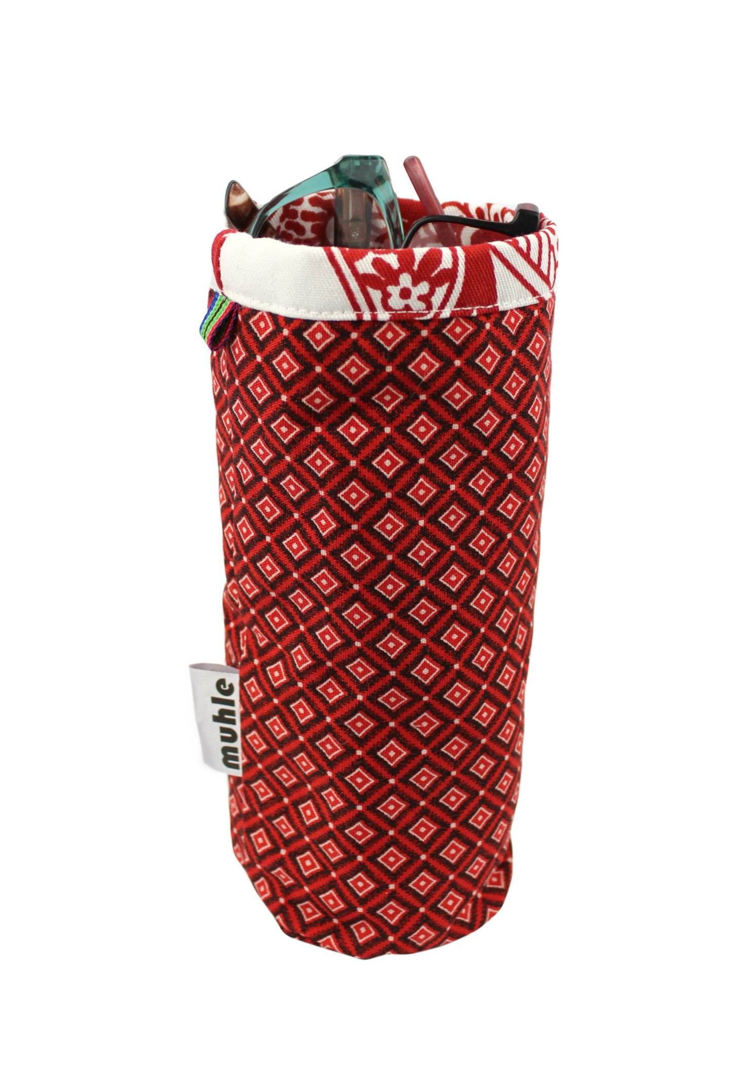 "Spec" Pod Red Cotton Canvas with Red Shweshwe #2