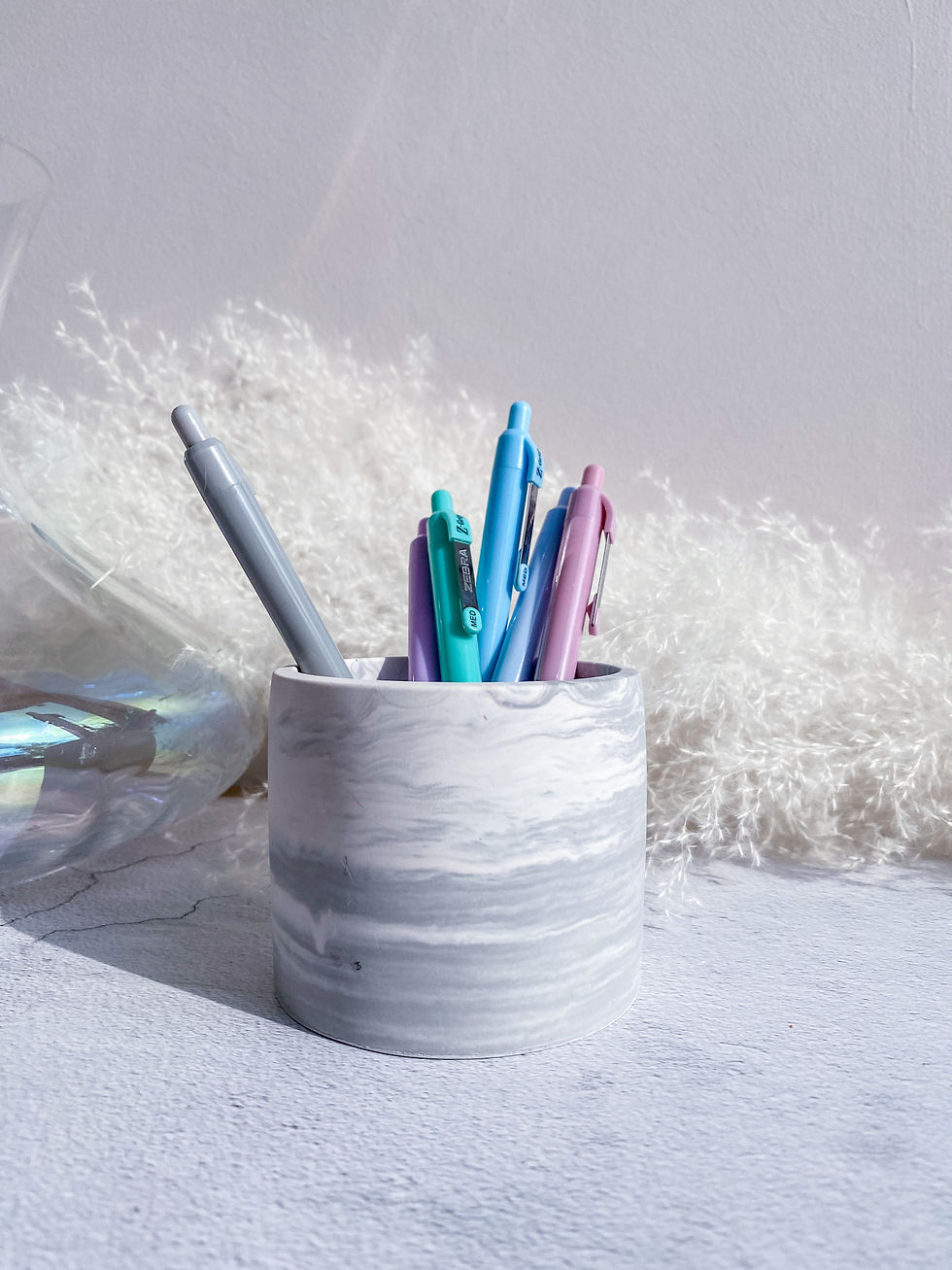 Marble Make-up Brush, Plant or Pen Pot