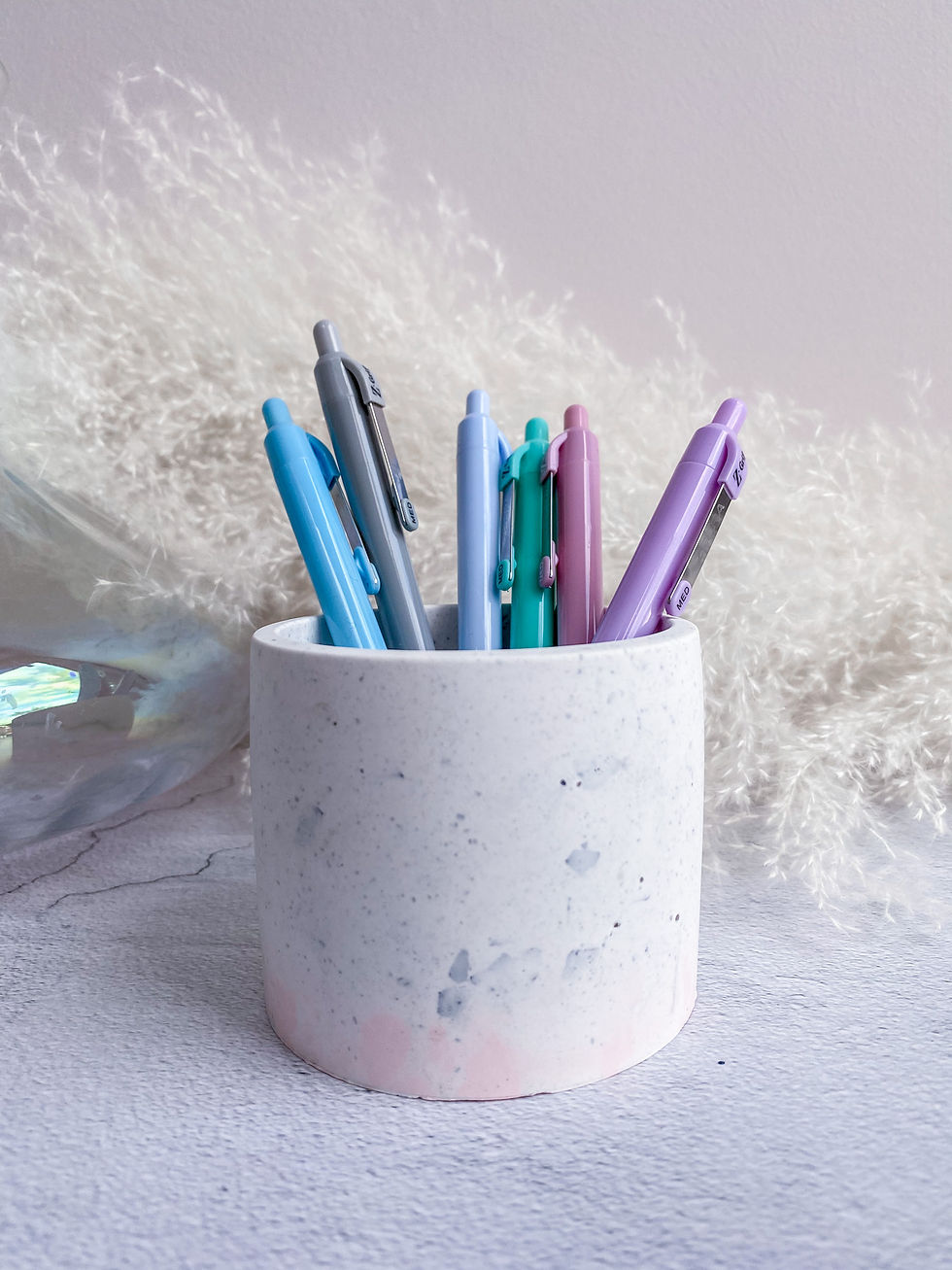 Terrazzo Marble Make-up Brush, Plant or Pen Pot