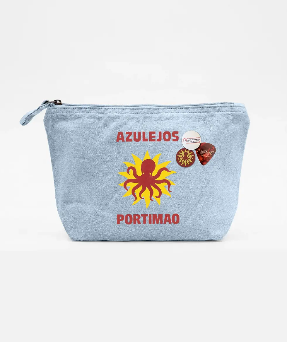 Pochette Ice Tessa AZUL Newtone de face sur fond blanc