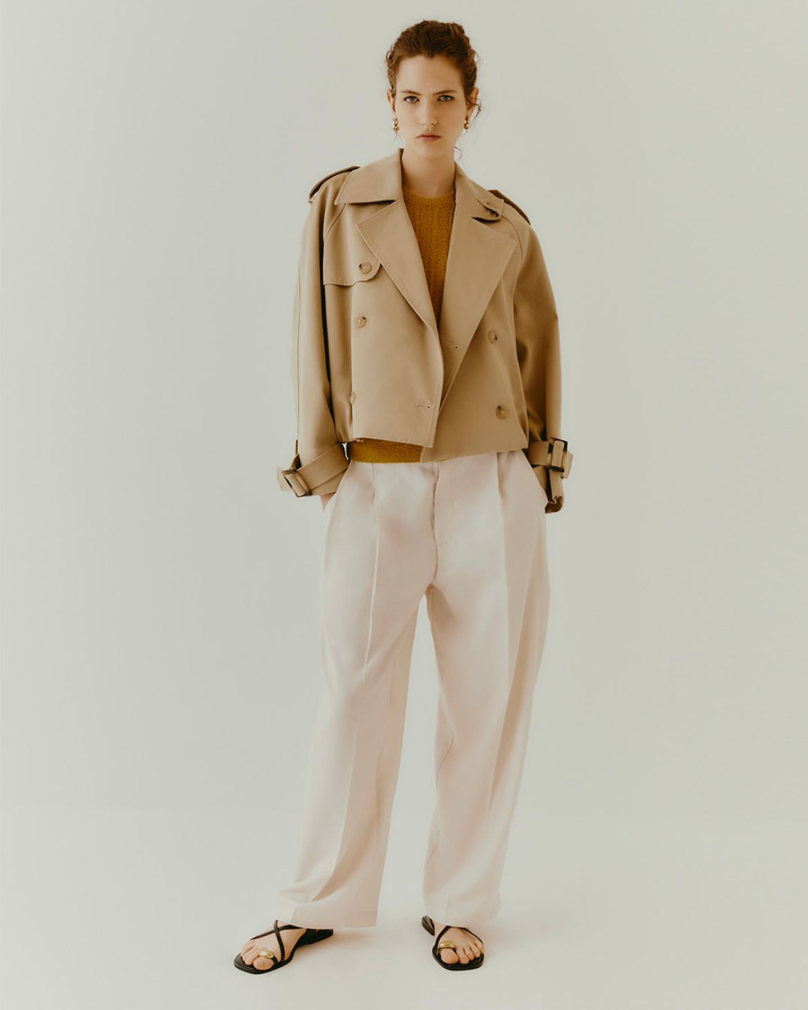 Veste Solotre portée de face en silhouette complète