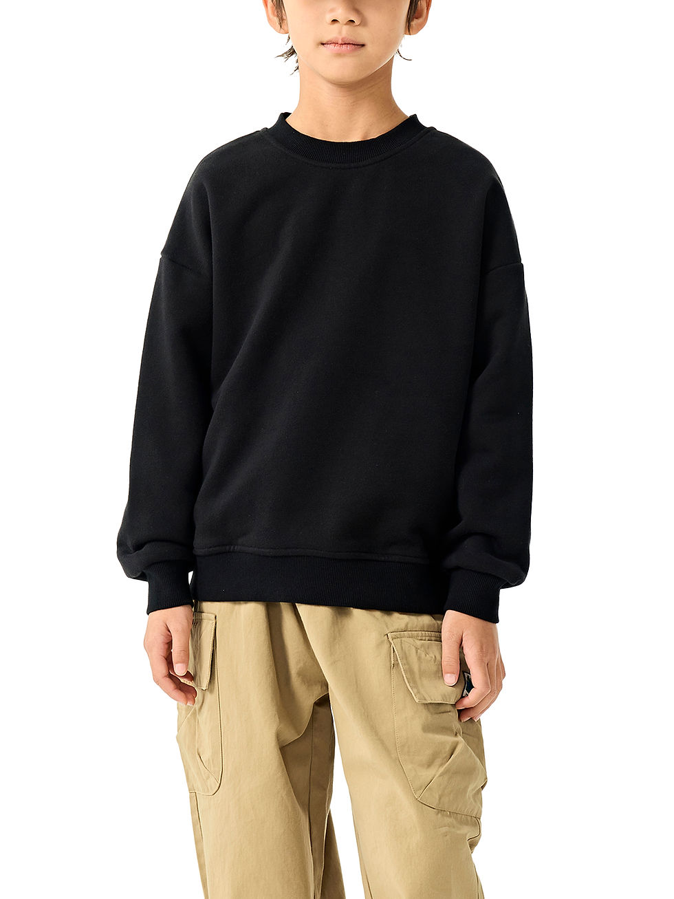 Thumbnail: Essential Fleece Kids' Crewneck Sweatshirt
