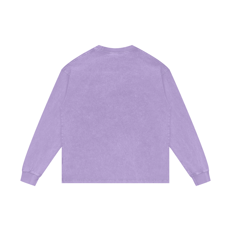 Thumbnail: Acid Wash Oversize Long Sleeve T-Shirt