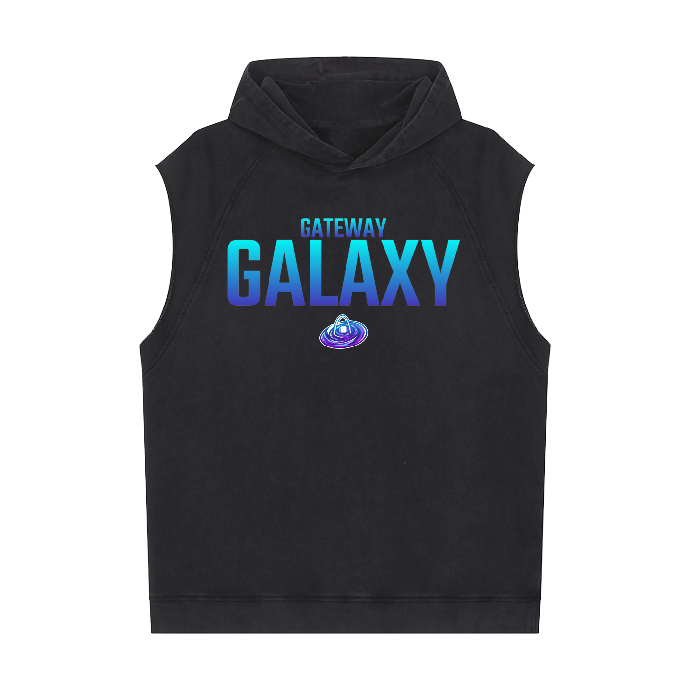 Snow Washed Sleeveless Hoodie