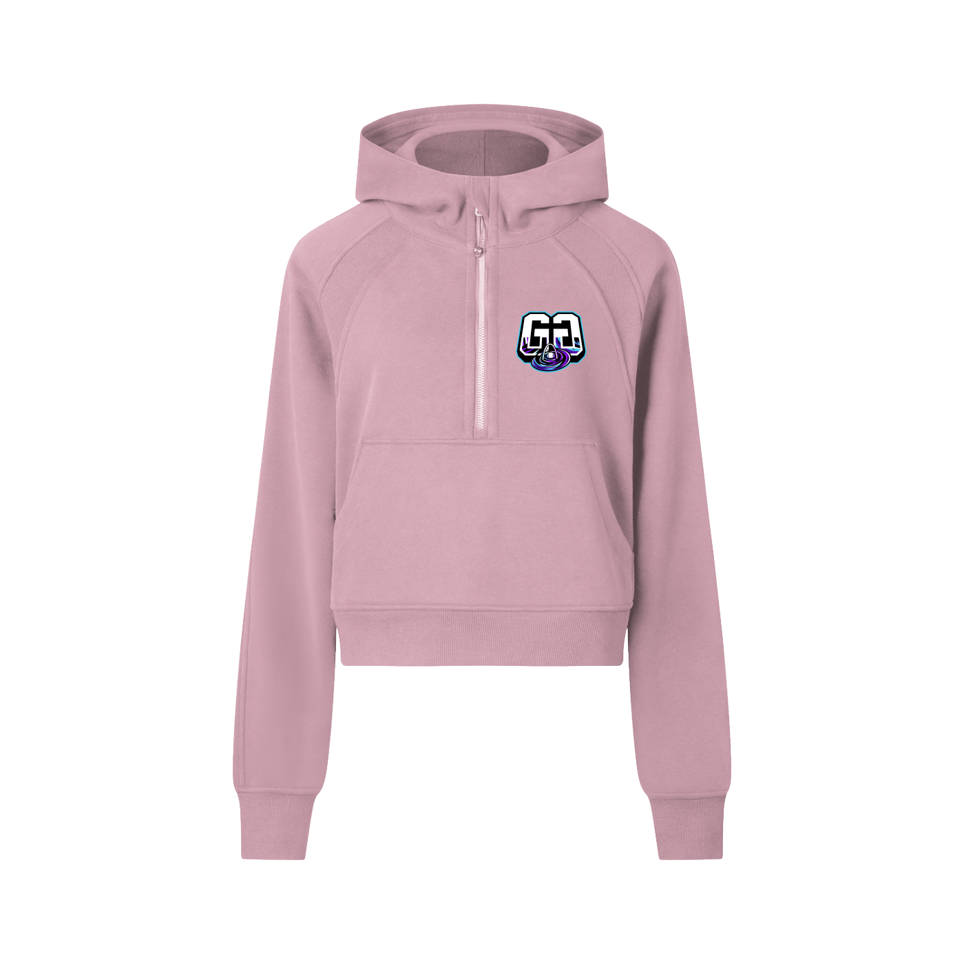 Cropped Half-Zip Hoodie