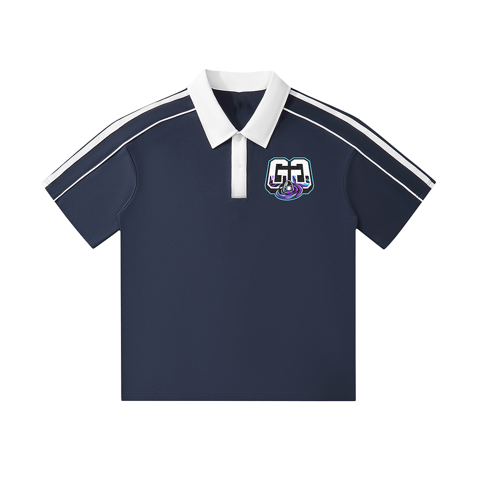 Thumbnail: Contrast Collar Short-Sleeve Polo Shirt