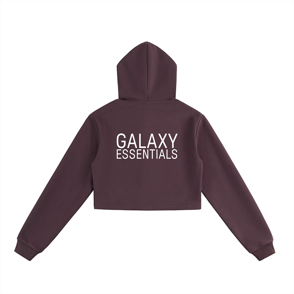 Thumbnail: Essential Cropped Zip-Up Hoodie