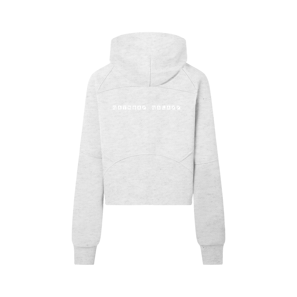 Thumbnail: Women's Cropped Half-Zip Hoodie