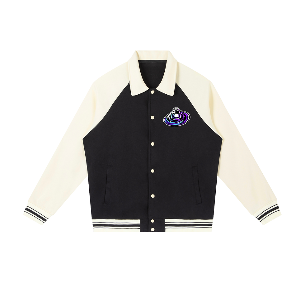 Thumbnail: Contrast Raglan Sleeve Baseball Jacket