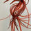 Thumbnail: Orange Hair Feather Extensions Deep Orange Color