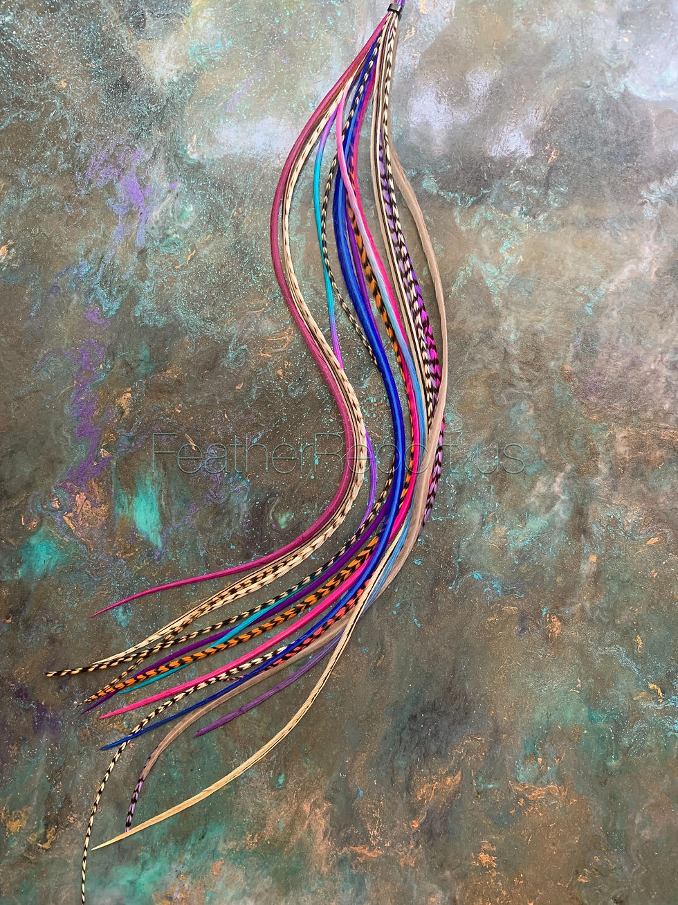 Thumbnail: Extra long hair feathers extensions 15 Dyed Natural Feathers 14to20inch