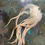 Thumbnail: Light Gray Creme Rooster Saddles XL 9-13” Long Fluffy Feathers 12