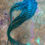 Thumbnail: Turquoise Grizzly Rooster Craft Feathers for Earrings Wide Stripes xxl