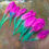 Thumbnail: purple green pink multicolor rooster Craft feathers solids 22