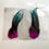 Thumbnail: Pink Coral Turquoise Craft Rooster Feathers