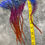 Thumbnail: Long Rainbow Grizzly Rooster Feathers for Extensions & Earrings 10-13” 20 Pack