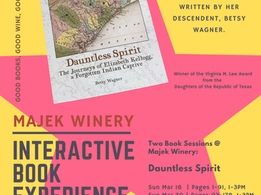 Join us at Majek Winery in March for an Interactive Book Club Experience!