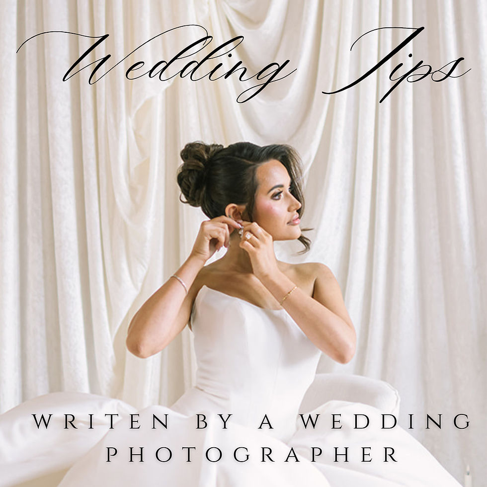 Photographer Wedding Day Tips:
