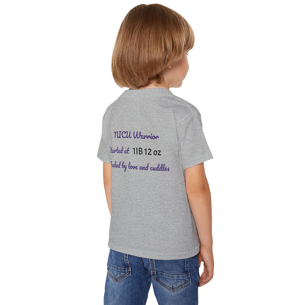 Thumbnail: NICU Warrior Toddler T-shirt, Preemie Baby Shirt, Medical Warrior Tee