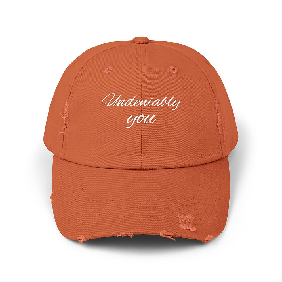 Thumbnail: Distressed Cap - 'Undeniably You' Quote