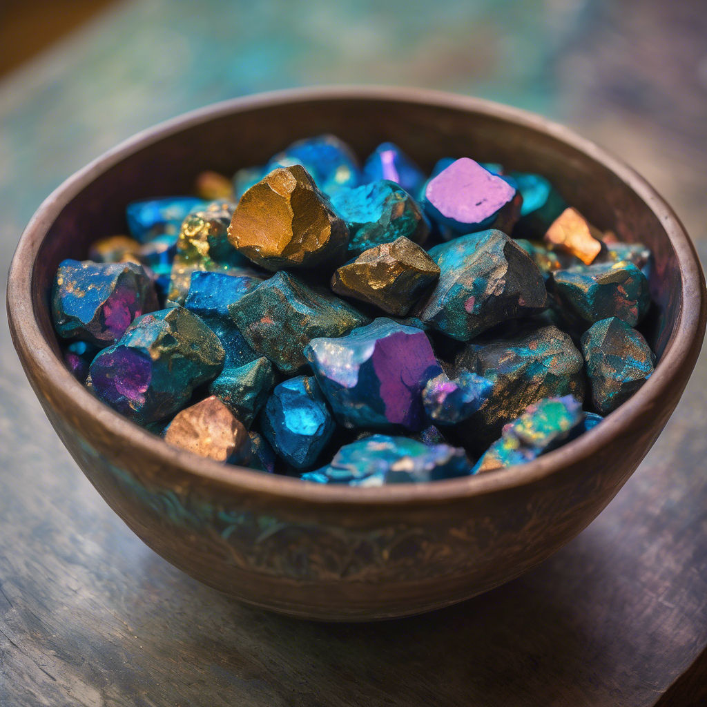 Peacock Ore - 2.5 - 3" (Chalcopyrite)