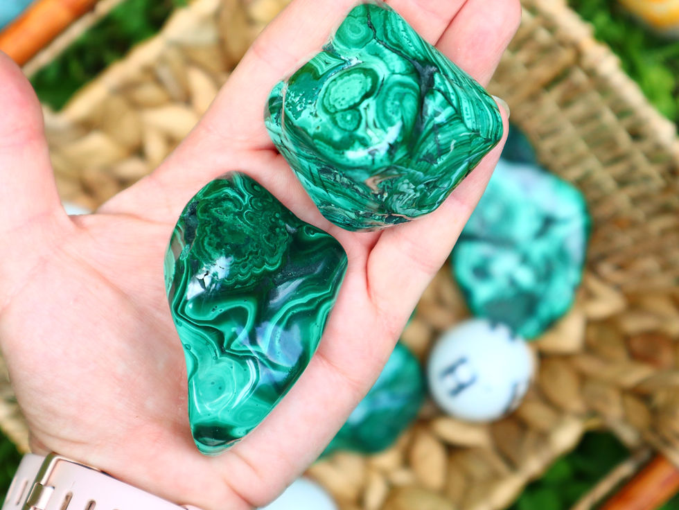 Thumbnail: Malachite Polished Freeform Slabs 120g - 400g