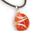 Thumbnail: Red Carnelian Crystal Necklace - Silver-Plated Wire Wrapped Setting