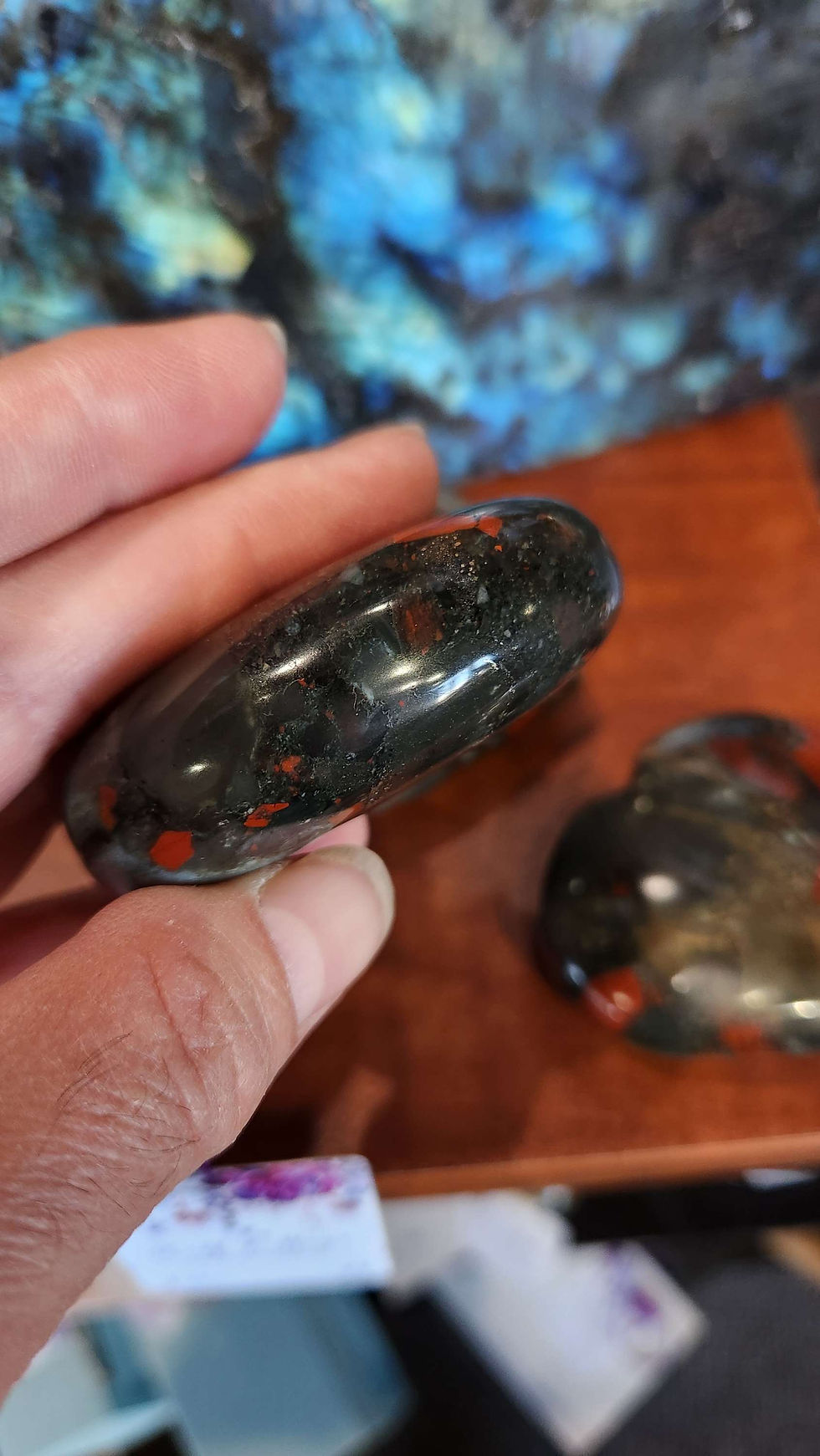 Thumbnail: Bloodstone/ African Moss Palm Stones