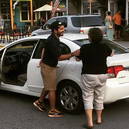 Palmetto Valet employee and guest
