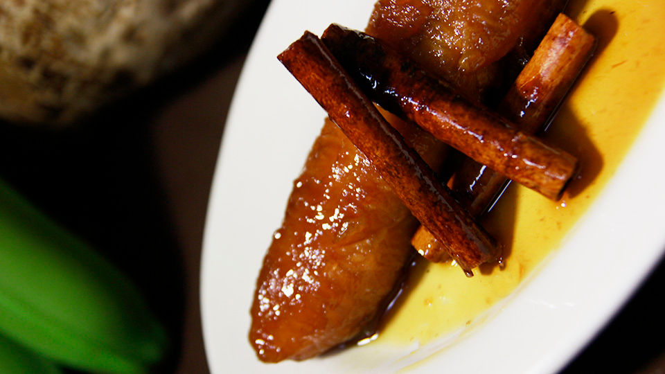 Platanos dulce en Canela