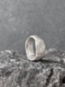 Cast Organic Sculpture Ring-Recycled Sterling Silver
