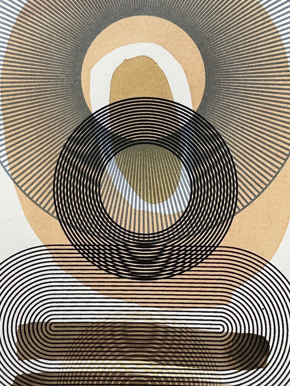 Thumbnail: Original Screen Print and Painting
