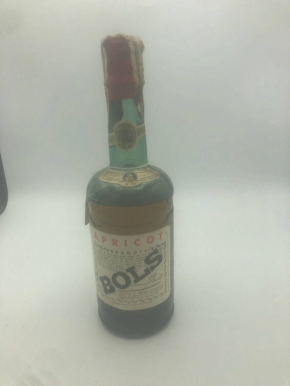 Bols Apricot Brandy 1960's Half Bottle