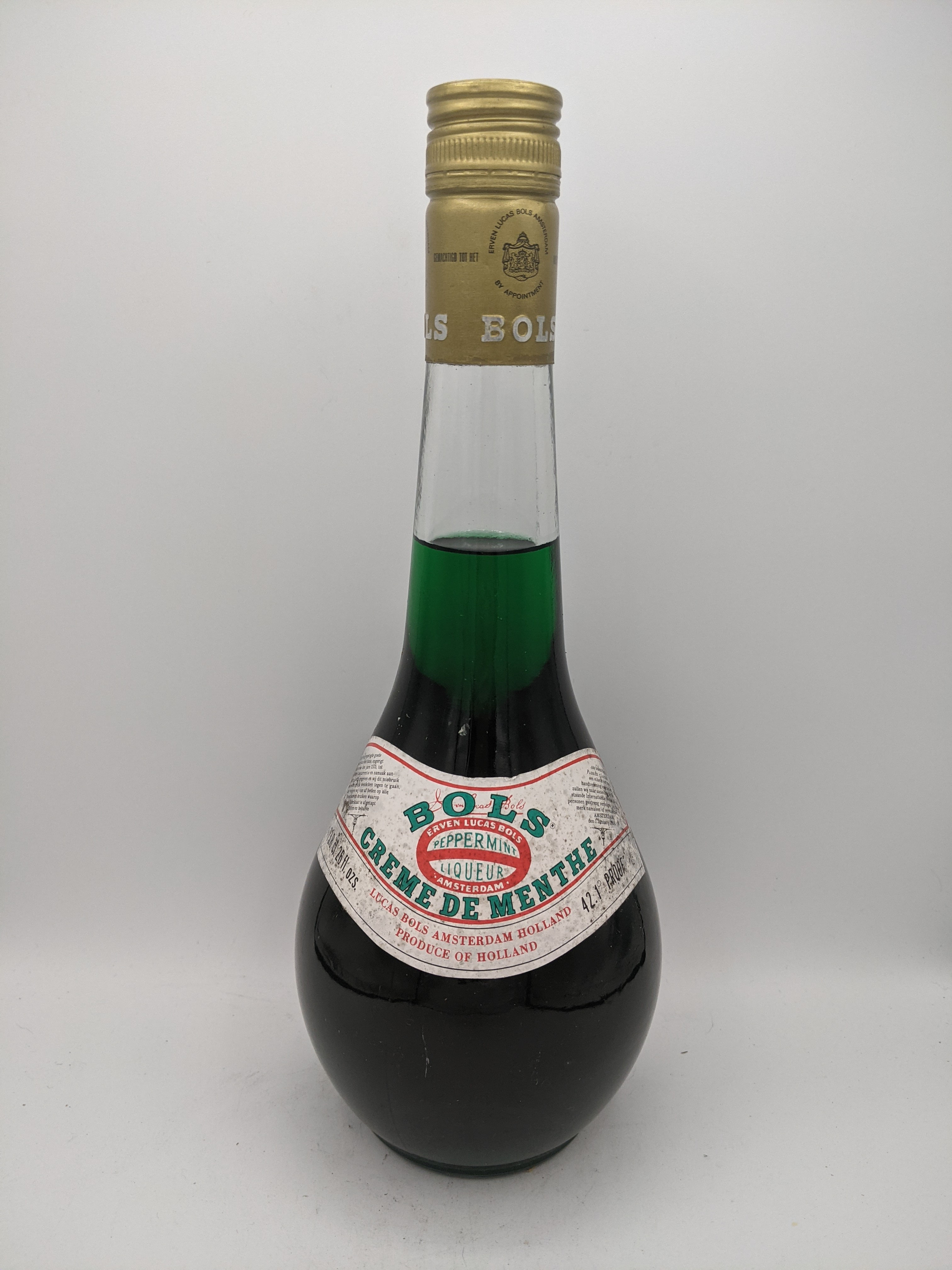 Bols Creme De Menthe  1970's