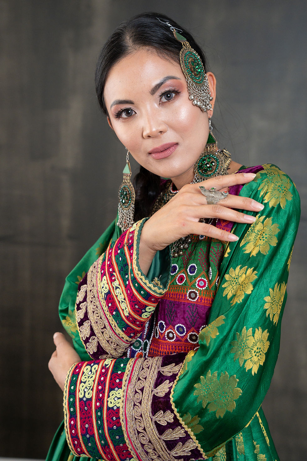 Thumbnail: Vintage Green Afghan Dress