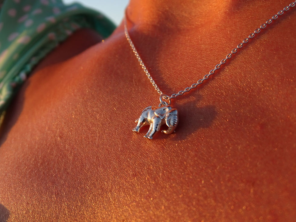 Miniaturbild: elephant necklace on person