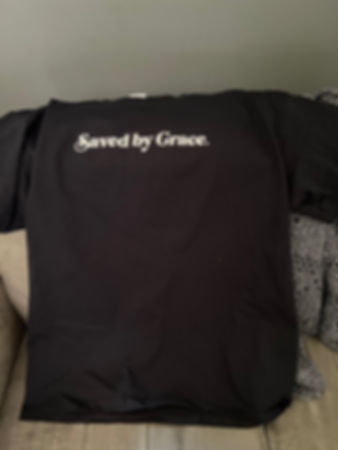 Saved by Grace -black- front & back