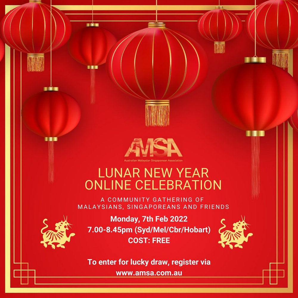 AMSA Lunar New Year Online Festival 2022 Events Australian